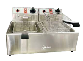 Freidora eléctrica de 2 tanques — DLZ Foods